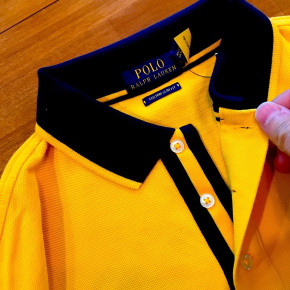 POLO RALPH LAUREN Golden Yellow Polo Shirt - Picture 3 of 4